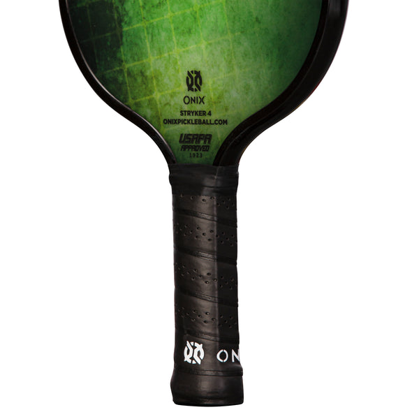 green pickleball paddle handles