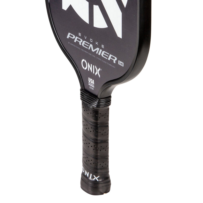 ONIX Evoke Premier Pickleball Paddle Black and White