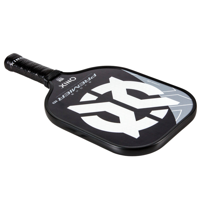 ONIX Evoke Premier Pickleball Paddle Black and White