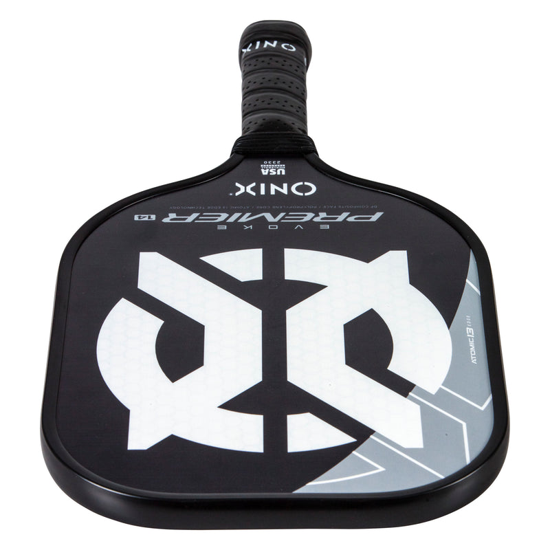 ONIX Evoke Premier Pickleball Paddle Black and White