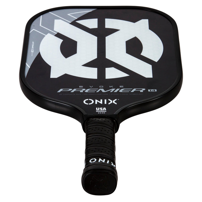 ONIX Evoke Premier Pickleball Paddle Black and White