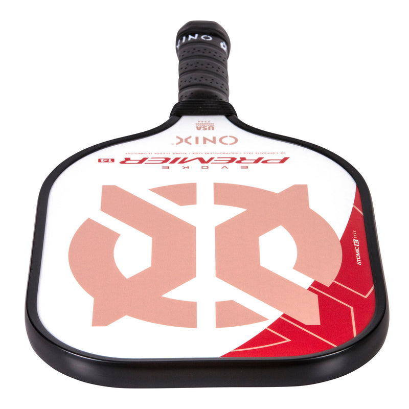 onix evoke premier pickleball paddle - red