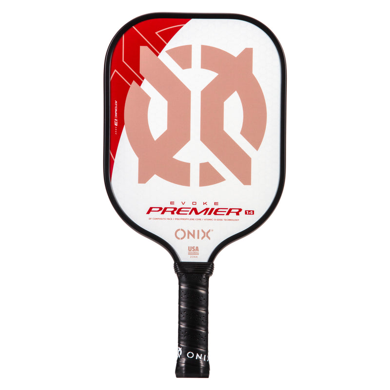 onix evoke premier pickleball paddle - red