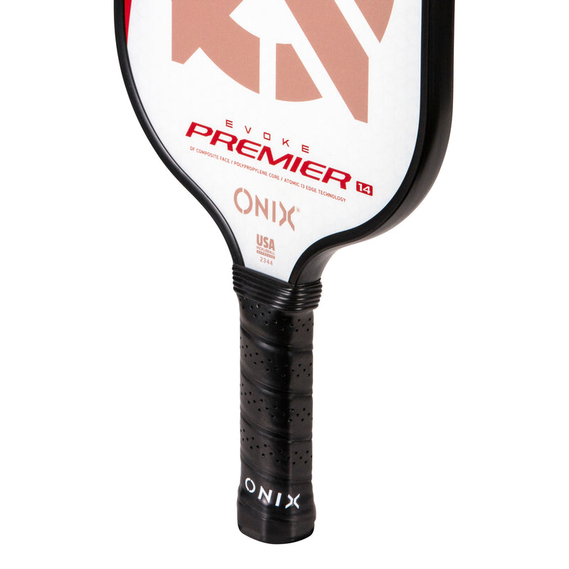 onix evoke premier pickleball paddle - red