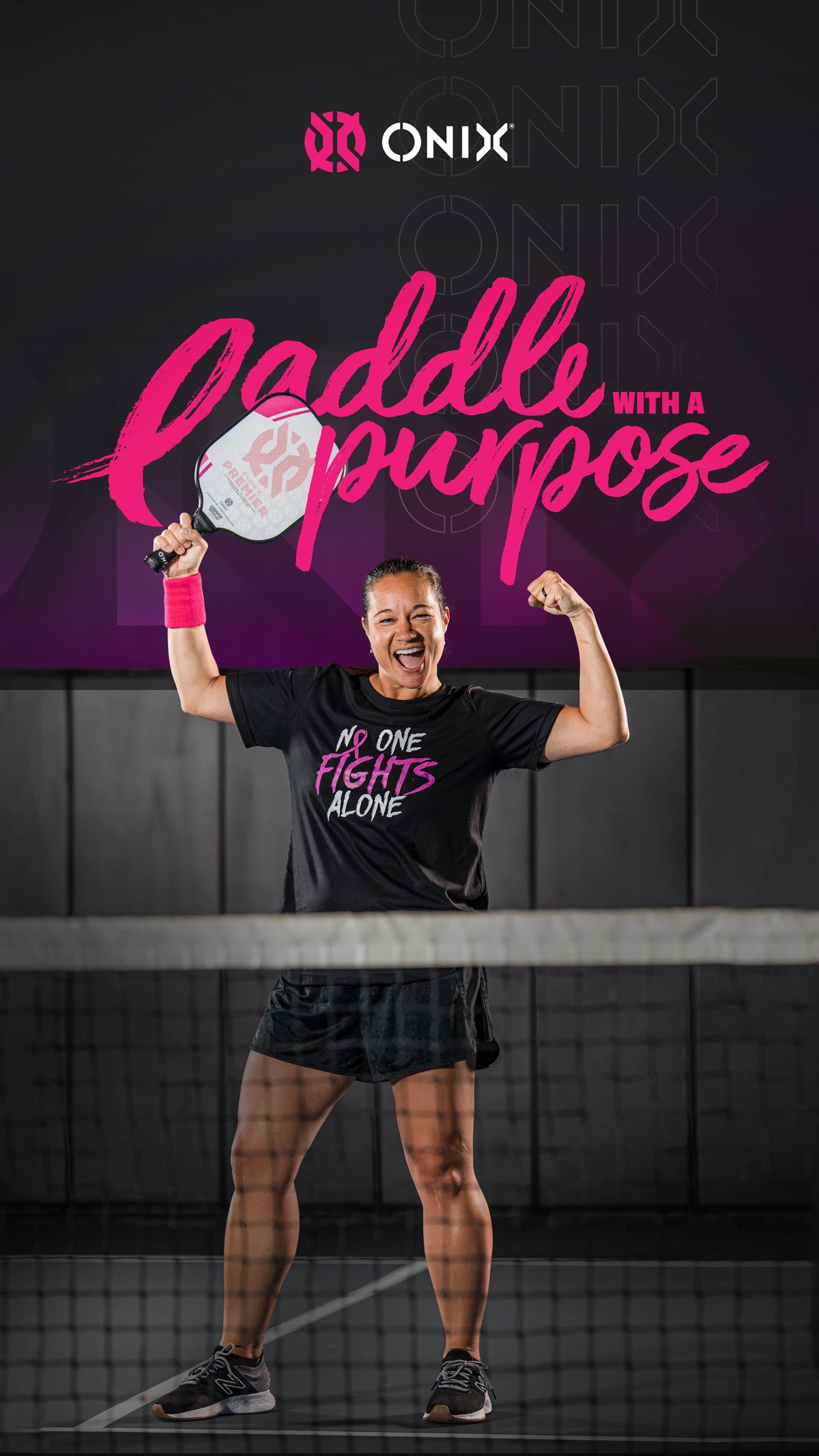 onix pickleball pink evoke premier for breast cancer awareness