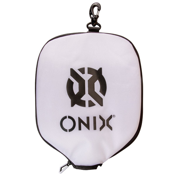 ONIX Pickleball Racket Cover — White/Black_1 "pickleball racket covers","pickleball racquet cover