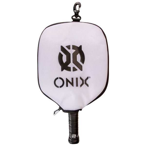 ONIX Paddle Cover — White/Black_2 "pickleball racket covers","pickleball racquet cover